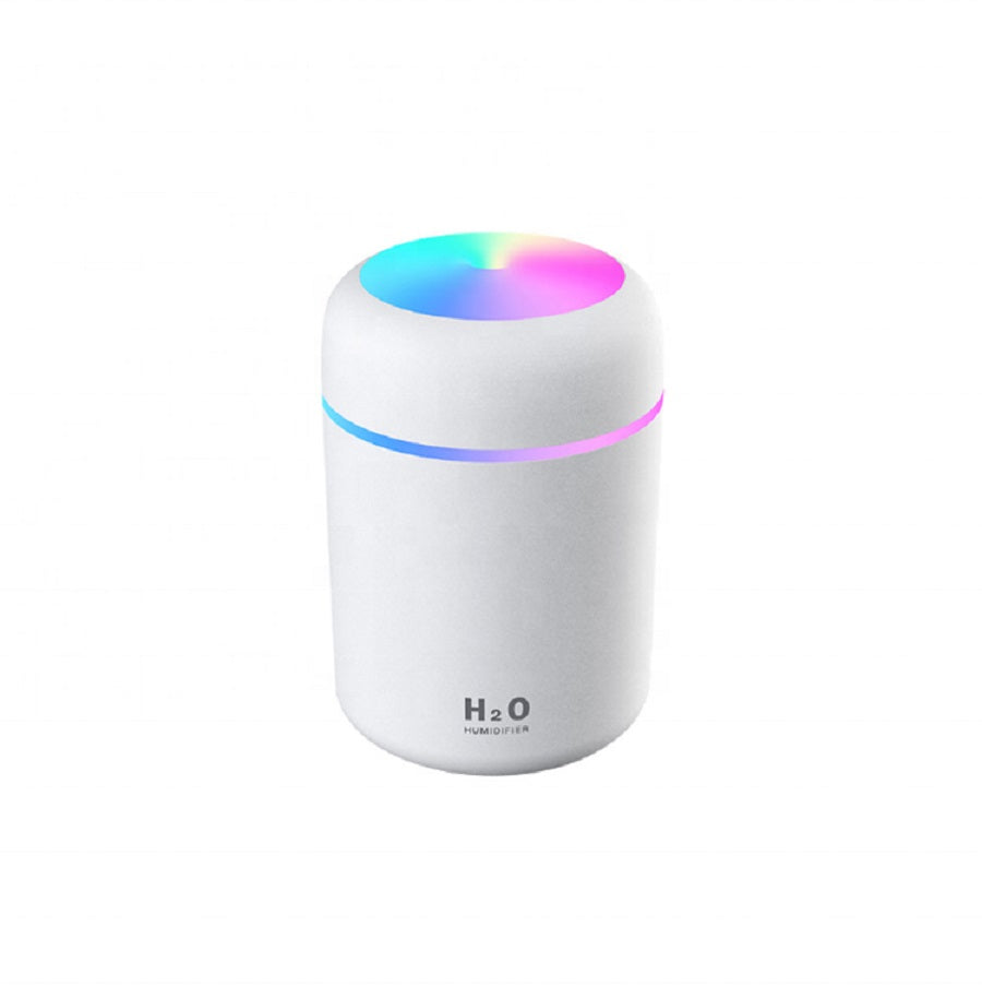 Cool Mist Humidifier, 300ml Mini Portable Humidifier With Multicolor LED Night Light, 2 Mist Mode And Auto Shut-Off, Personal Desktop Aroma Diffuser For Home Office